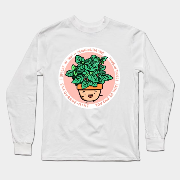 Encourage-mint Long Sleeve T-Shirt by Home by Faith